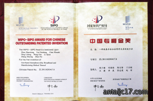 中国专利金奖